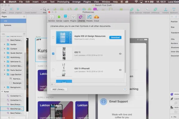 Skiss-guide: 1.6 Installera bibliotek
