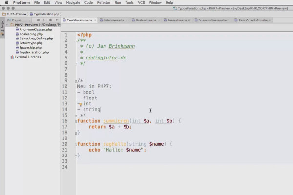 Objektorienteret web-programmering med PHP - 1.06 Ændringer i PHP 7