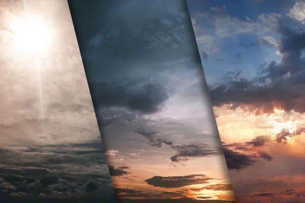 Wolkenfotos (Paket #5): vielfältige Bilder und Texturen von Wolkenformationen