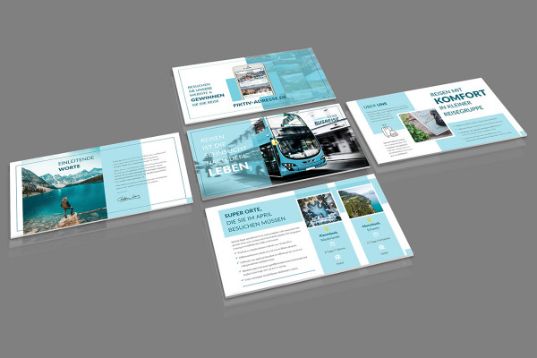 Presentation template for PowerPoint: Layouts for convincing slides - Version 5
