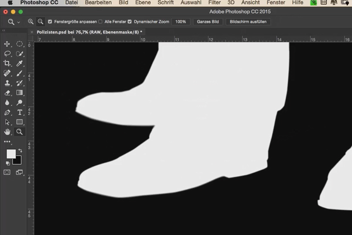 Rikoskirjatyyli - Työnkulku Photoshopissa - 06 Terävyyden säätäminen