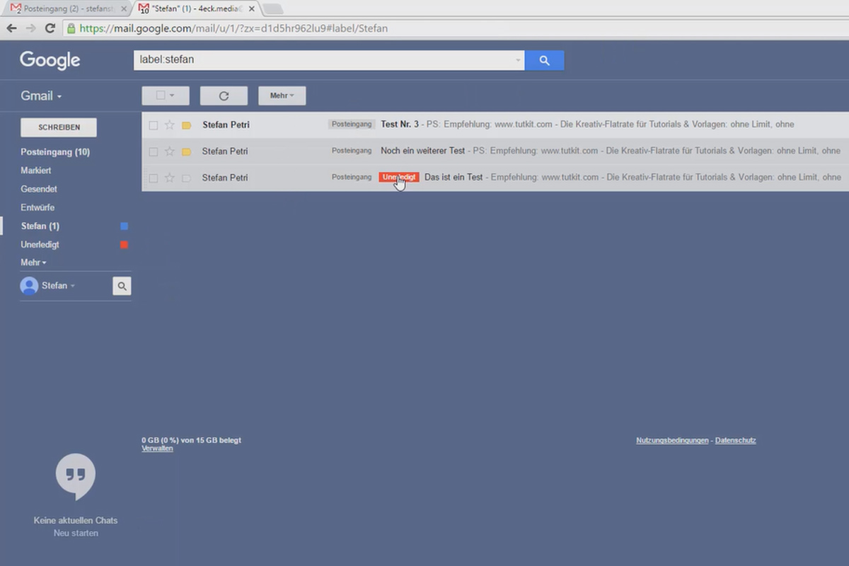 More productive in Google Mail - The best tricks - 06 Better than folders: Labels with different colors