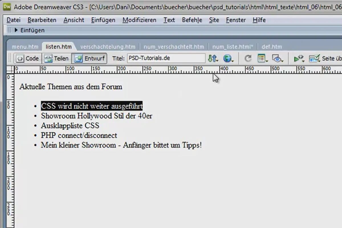 HTML & CSS voor beginners (Deel 06): Lijsten