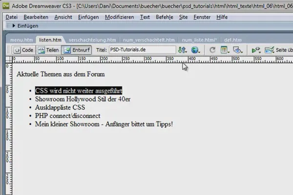 HTML & CSS voor beginners (Deel 06): Lijsten