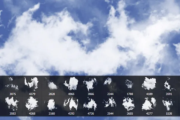 Wolken-Pinsel - Set 1
