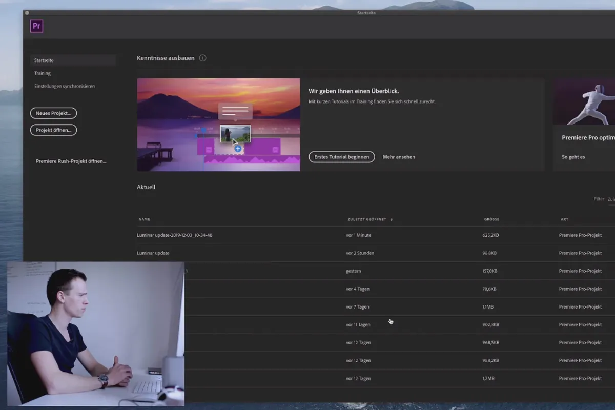 Premiere Pro CC-tutorial: 2.2 | Project aanmaken.