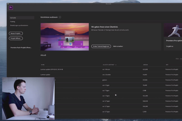 Premiere Pro CC Tutorial: 2.2 | Create project