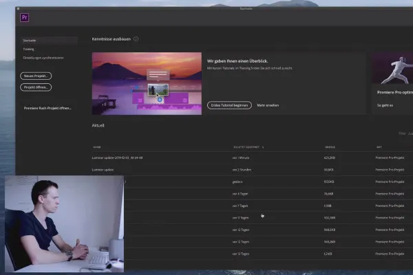 Premiere Pro CC Tutorial: 2.2 | Create project