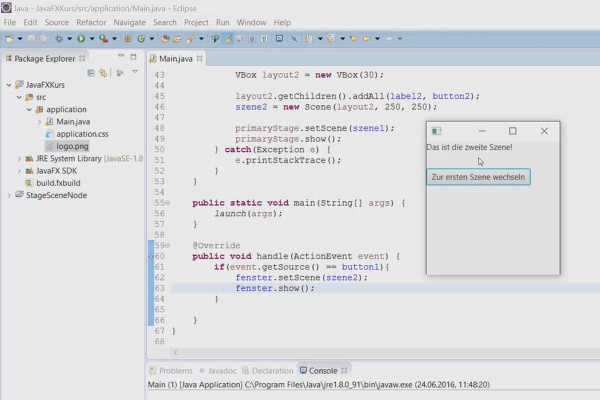 JavaFX Tutorials – GUI-Entwicklung
