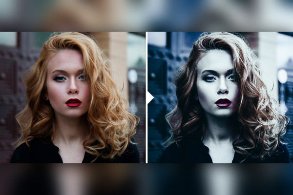 Mørk Fantasy-preset for Lightroom og Camera Raw: 05 | Skrekkblå