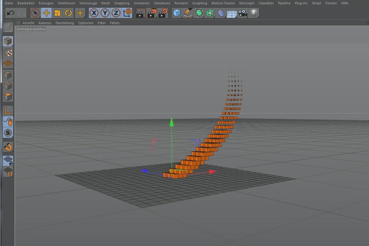 Cinema 4D MoGraph for begyndere - 2.2 effektorer: Skridt og tilfældighed.