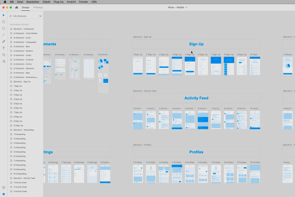 Adobe XD-lektion: 06 | Användbara förinställningar med UI-kit