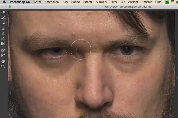 Fúze - pracovní postup máčení v programu Photoshop - 06 Úprava tvaru