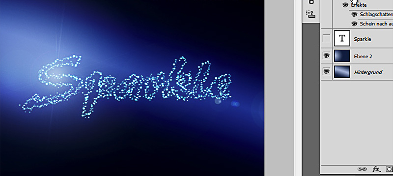 Créer du texte en paillettes