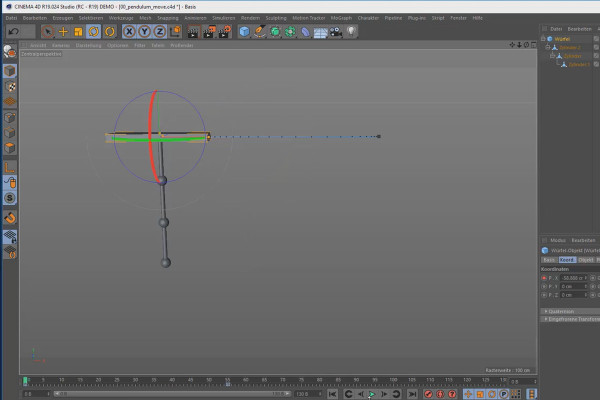 Cinema 4D'de 3D animasyon oluşturma: 2.5 Takip Etme ve Üst Üste Bindirme Hareketleri