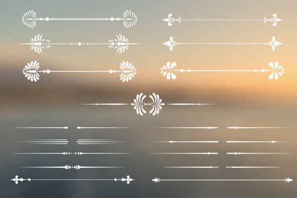 Decorative vector shapes and ornaments - Package 06