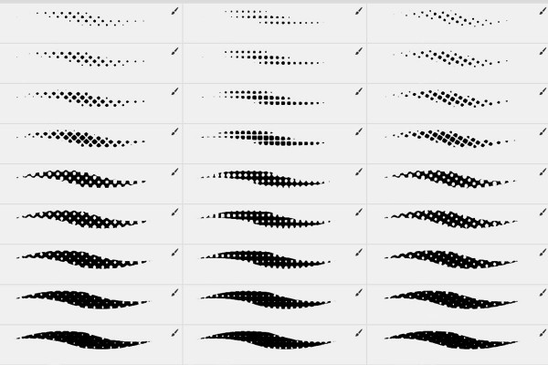 Pinsel für Halbtonraster-Effekte in Photoshop: Punkte