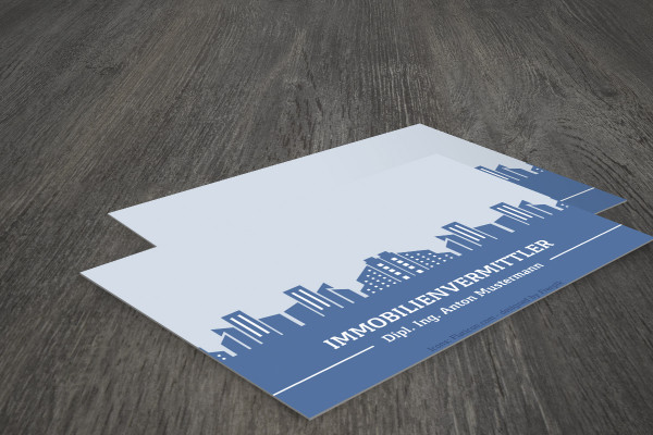 Plantilla de Photoshop para tarjetas de visita - variante 5