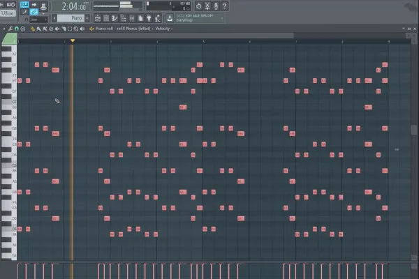 Produzione musicale digitale con FL Studio – 2.3 Piano Roll
