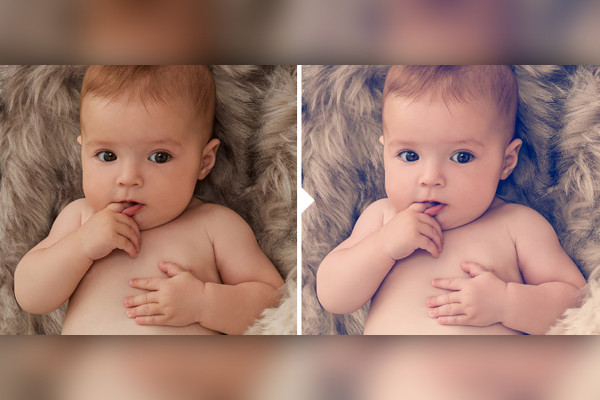Photo preset for baby photos (Lightroom, Camera Raw): 05 | Soft Blue