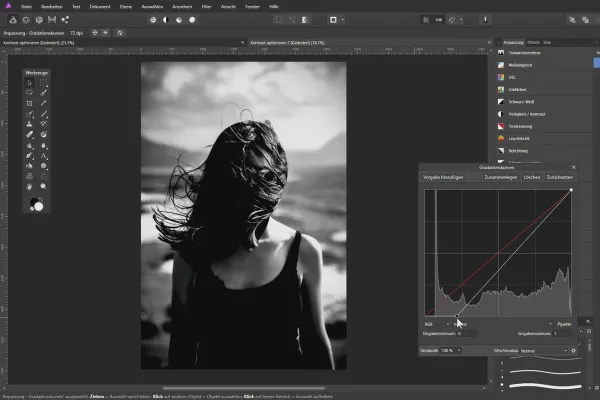 Fotos verbessern in Affinity Photo: 06 | Kontrast optimieren