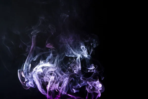 Smoke-Overlays – Bilder mit rosa und lila Rauch und Qualm