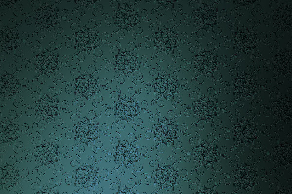 Fonds d'écran turquoise avec une fine ornementation - Version 1