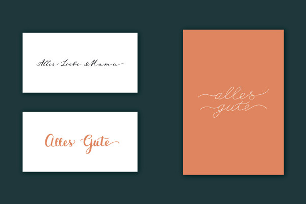 Lettering d'anniversaire : 06 | "Tout mon amour maman", "tout le meilleur