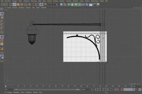 Cinema 4D-Tutorial "지하철": 1.18 템플릿