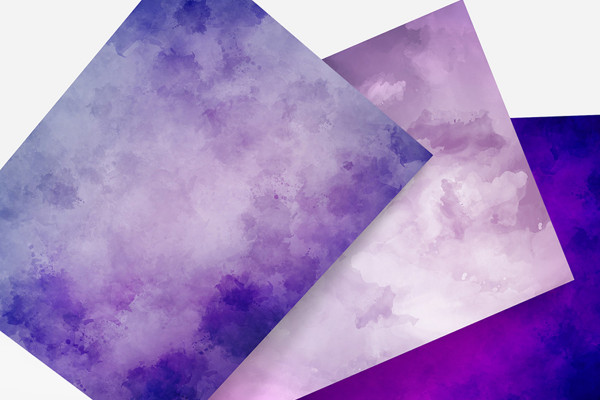 High-resolution textures: colored watercolors in purple