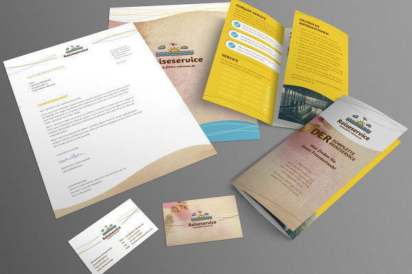 Corporate Design: Briefpapier, Visitenkarten, Flyer – Version 6