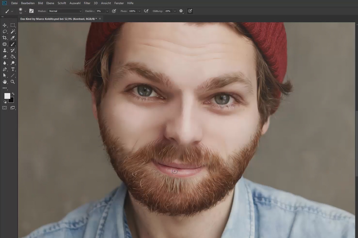 Photoshop-arbeidsflyt: Portrett i barnestrekmal – øke 6 kontraster