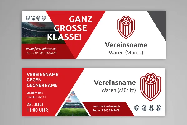 Ontwerp sjablonen voor jullie sportvereniging - Vol. 4: Banners voor reclameborden.