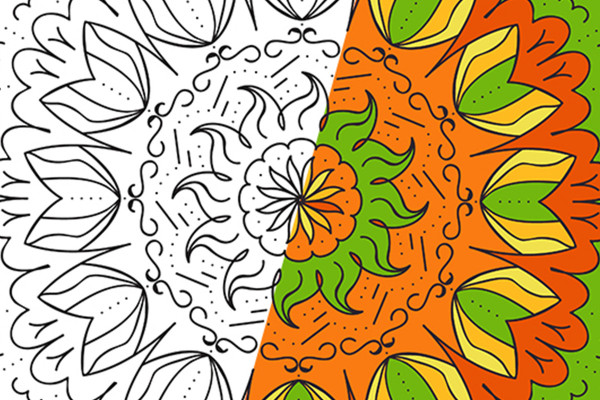Formas fascinantes: plantillas de mandalas vectoriales - Versión 06