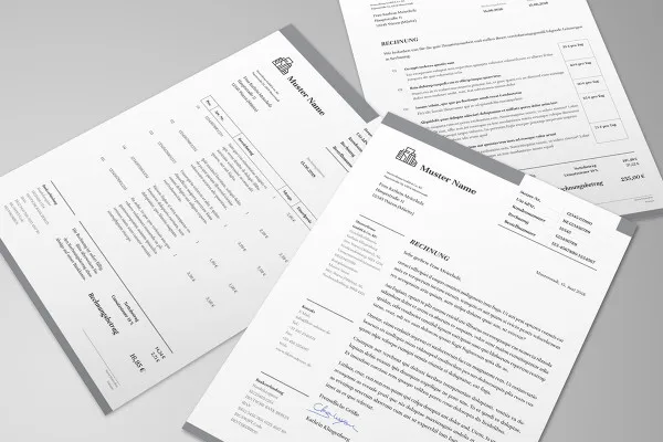 Invoice templates for business, trade and services - Vol. 2 - Template 5