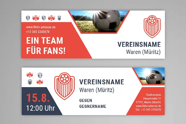 Design-Vorlagen für euren Sportverein – Vol. 2: Banner für Bandenwerbung