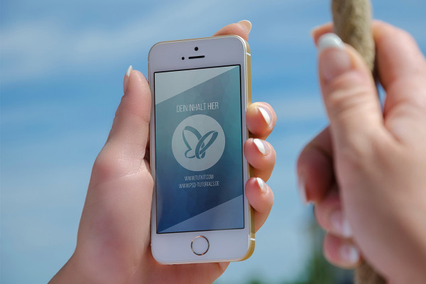 Plantilla de Photoshop para un smartphone - versión 5