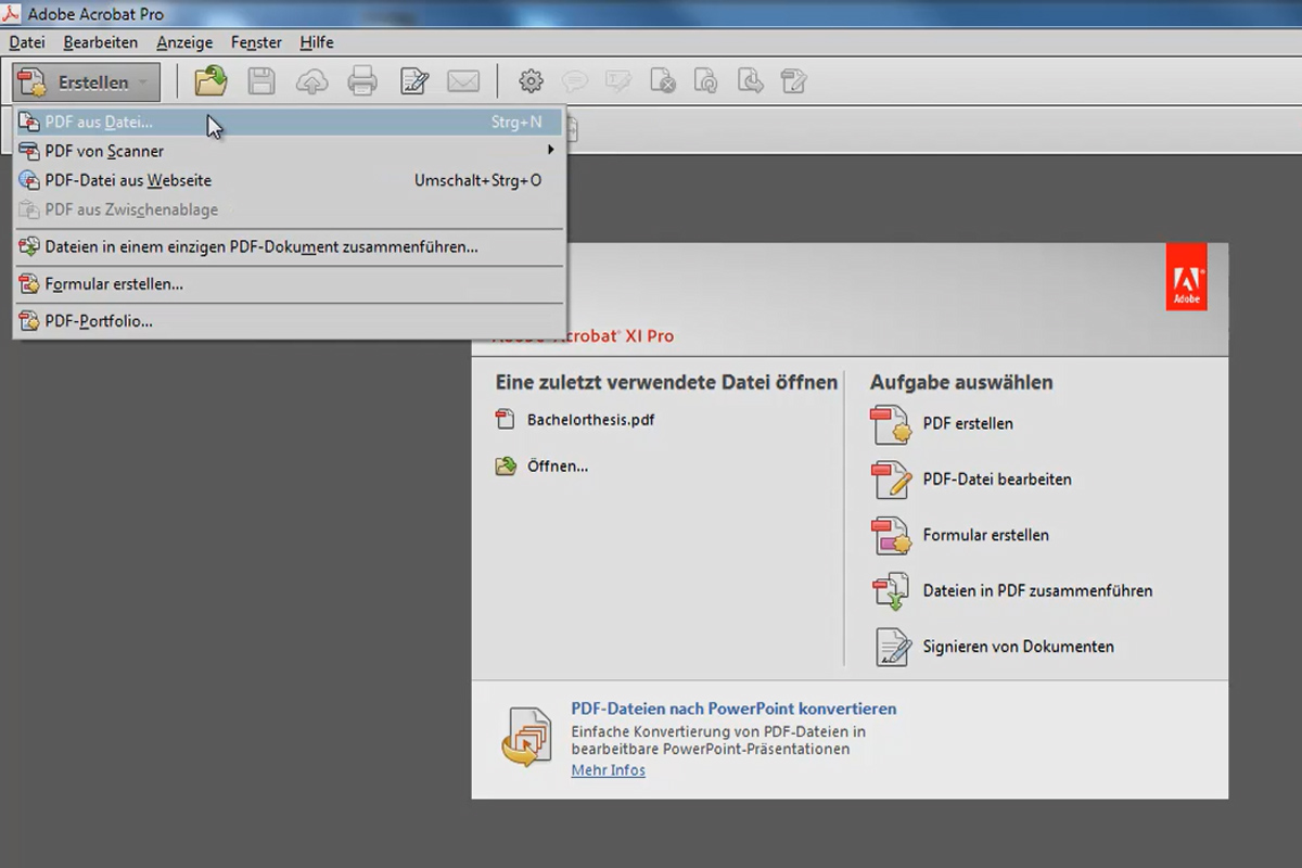 Crear documentos PDF con Acrobat