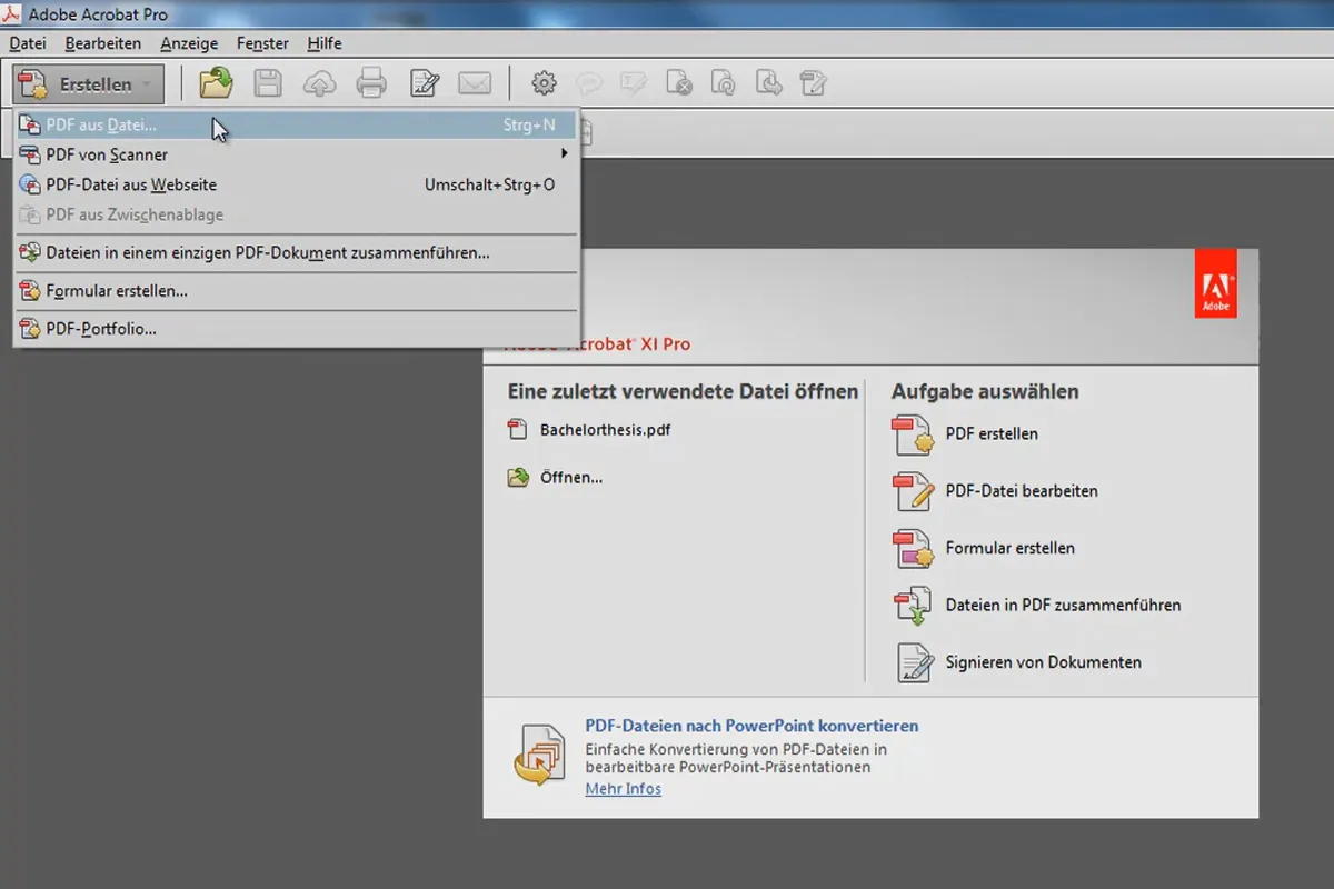 PDF-Dokumente erzeugen mit Acrobat