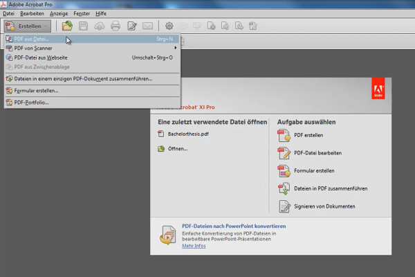 Crear documentos PDF con Acrobat