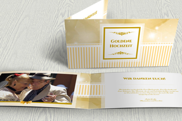 Printable template for wedding thank you card - version 5