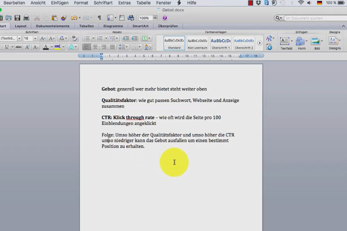 Google AdWords - less costs, more customers - 1.6 This explains the price of your bid and your position