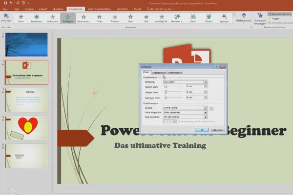 Besser in PowerPoint: Werde zum Präsentations-Helden – 07 Animationen nach Zeichen und nach Wörtern einblenden