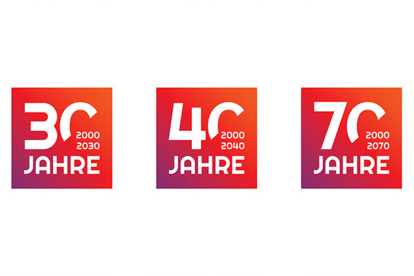 Zahlen-Design für Jubiläen und Geburtstage – Version 7