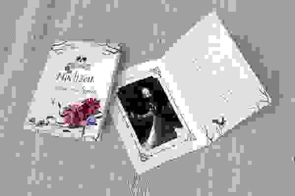 Plantilla imprimible para invitación de boda - Versión 16: Estilo gótico