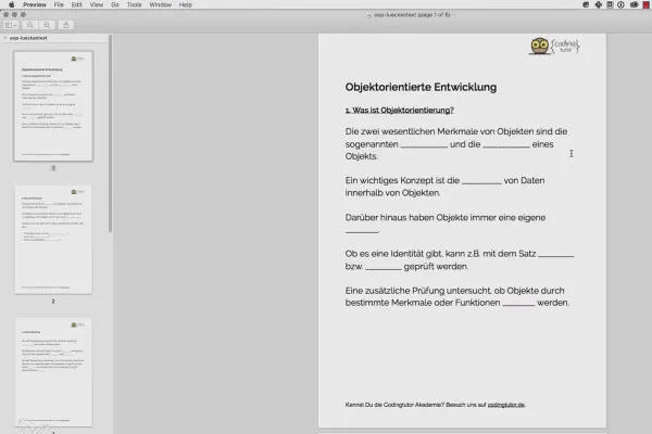 Objektorientert webprogrammering med PHP - 2.01 Objektquizen