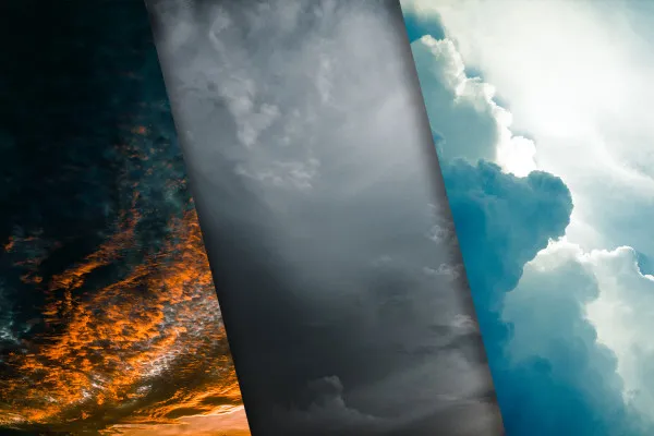 Cloud photos (package #6): diverse images and textures of cloud formations