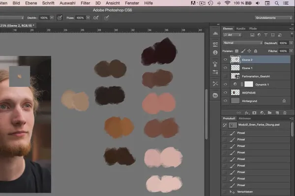 Character-Painting in Photoshop - Modul 2.2 Farbpalette erstellen