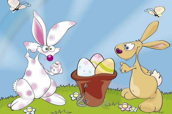 Kartka z życzeniami wielkanocna - w pionie i w poziomie - karta 2