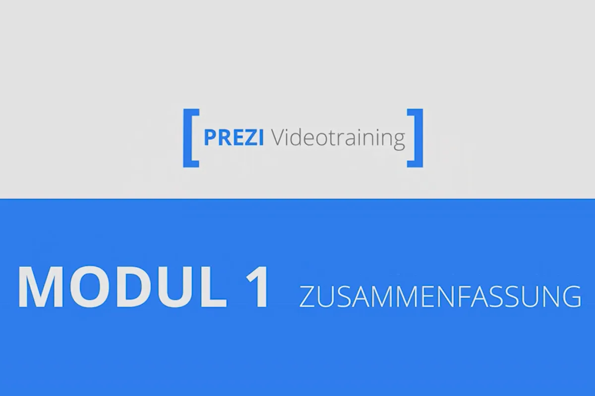 Prezi für Einsteiger – Präsentationen, die begeistern – 1.6 Zusammenfassung